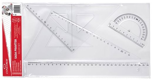 CONCORDE transparentní - sada 4 ks