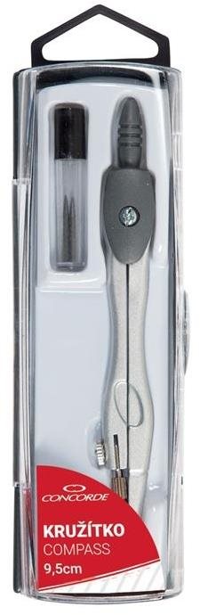 Kružítko CONCORDE šedé s náhradními tuhy