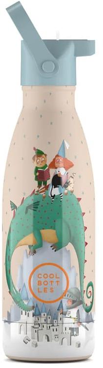 Cool Bottles dětská nerezová termolahev Kids Dragon Dreams třívrstvá 350 ml 3D