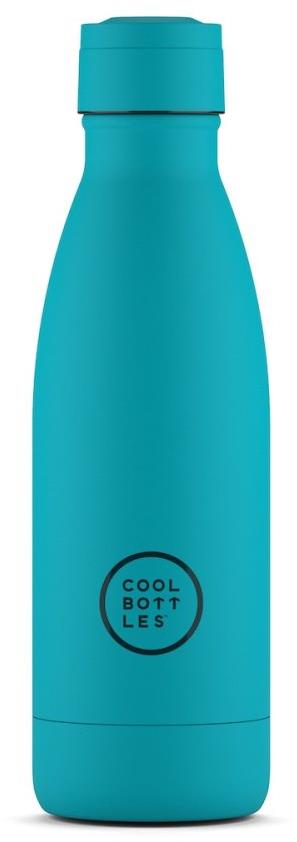 Cool Bottles nerezová termolahev Vivid Turquoise třívrstvá 350 ml
