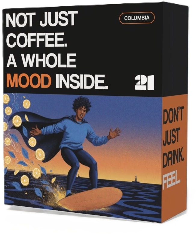 21 Coffee Columbia Dos Quebradas, Caturra / Washed, 200 g