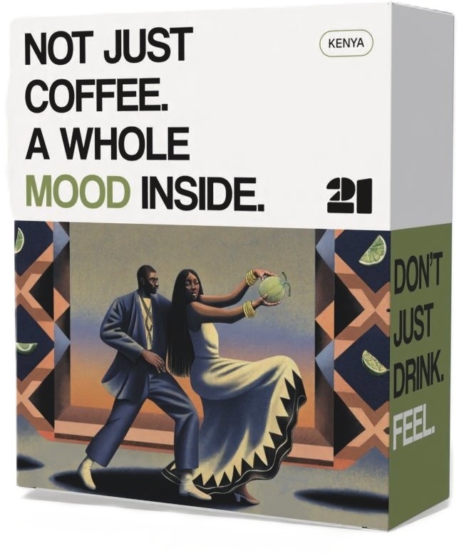 21 Coffee Kenya AA Mutitu, Kirinyaga, Batian, SL28, SL34, Ruiru 11/ Washed, 200 g