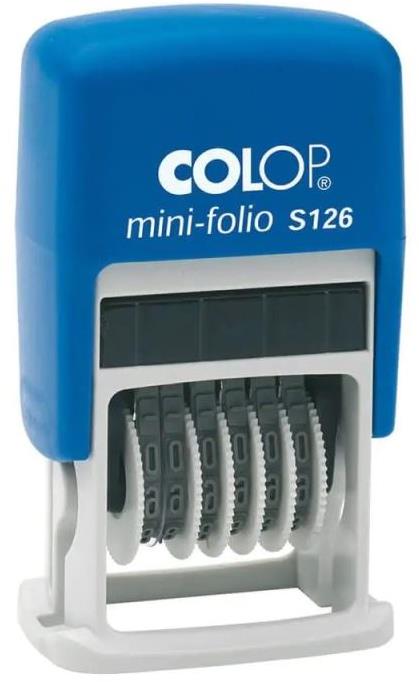 COLOP S 126 Mini-Folio, číslovací, černý otisk