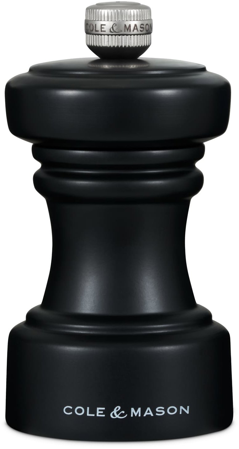 Cole&Mason Hoxton černý Wood mlýnek na sůl 10,4 cm