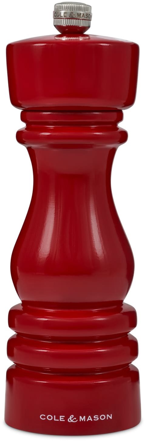 Cole&Mason London Red Gloss mlýnek na pepř 18 cm