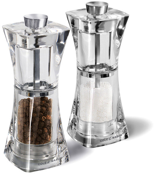 Cole&Mason Crystal Salt & mlýnek na pepř dárková sada 12,5 cm
