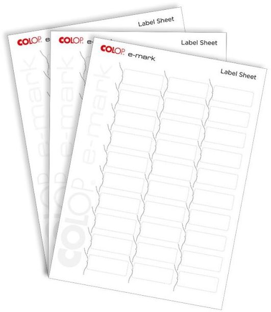 COLOP e-mark® label sheets 48 x 18 mm, 10 x A4