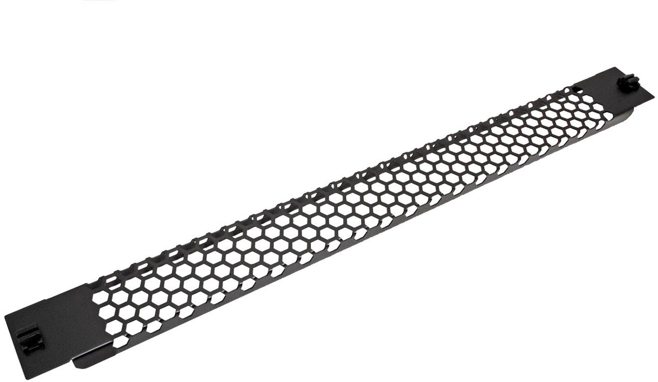 VALUE 19'' děrovaný zaslepovací panel, 1U, nacvakávací, černý