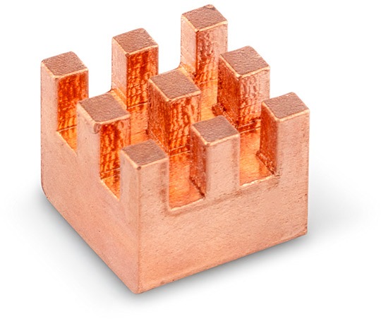 DLTECH Měděný heatsinK, chladič 6 × 6 × 5 mm