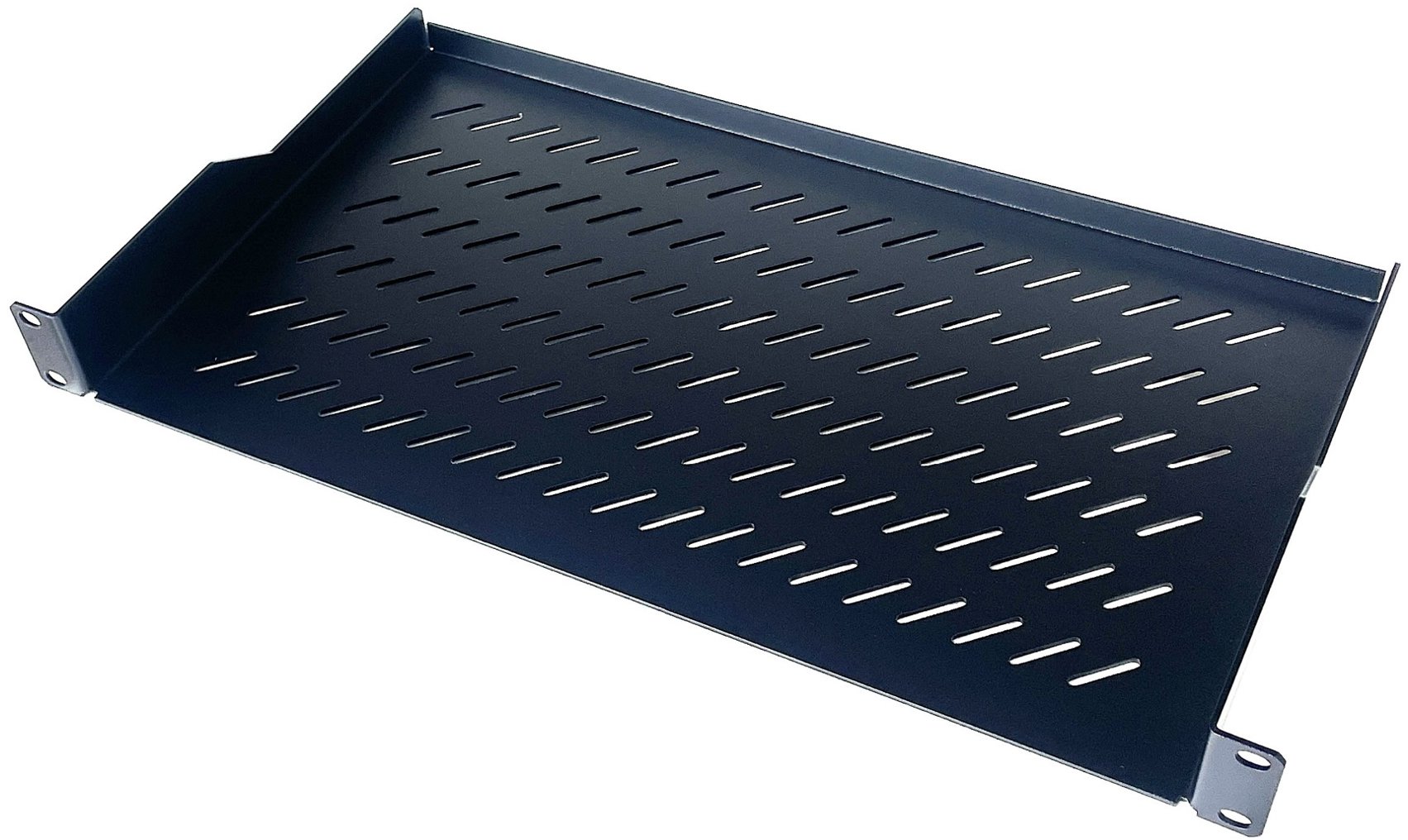 CTnet Police 19“ REX s perforací 1U 250 mm, černá