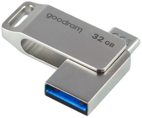 Goodram TGD-ODA30320 Flash disk USB + USB-C, 32 GB, stříbrný