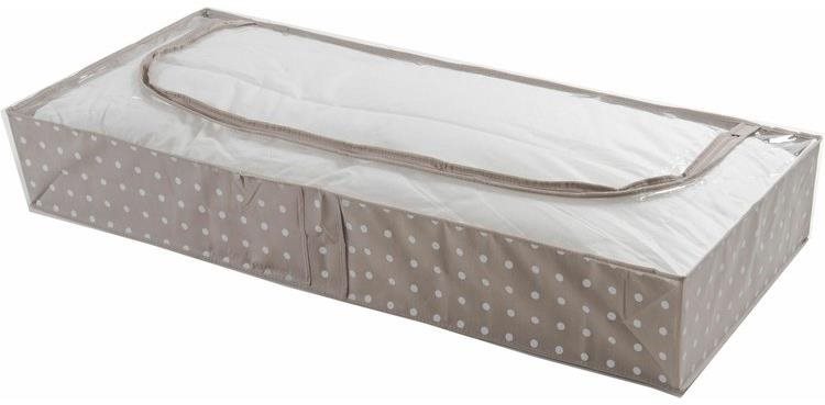 Compactor nízký textilní úložný box Rivoli 107 × 46 x15 cm, hnědý