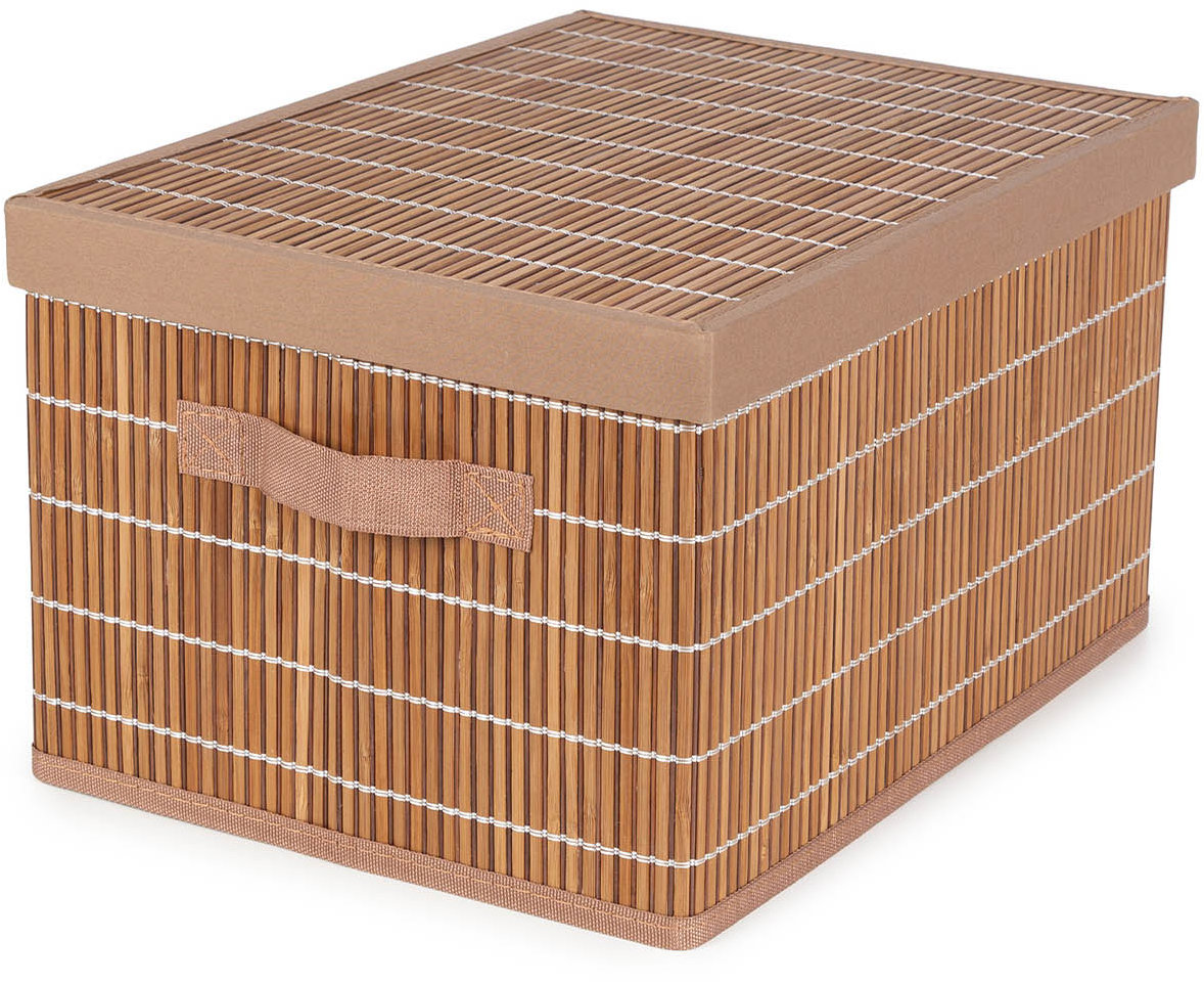 Compactor Nago Skládací úložný box s víkem, bambus, L