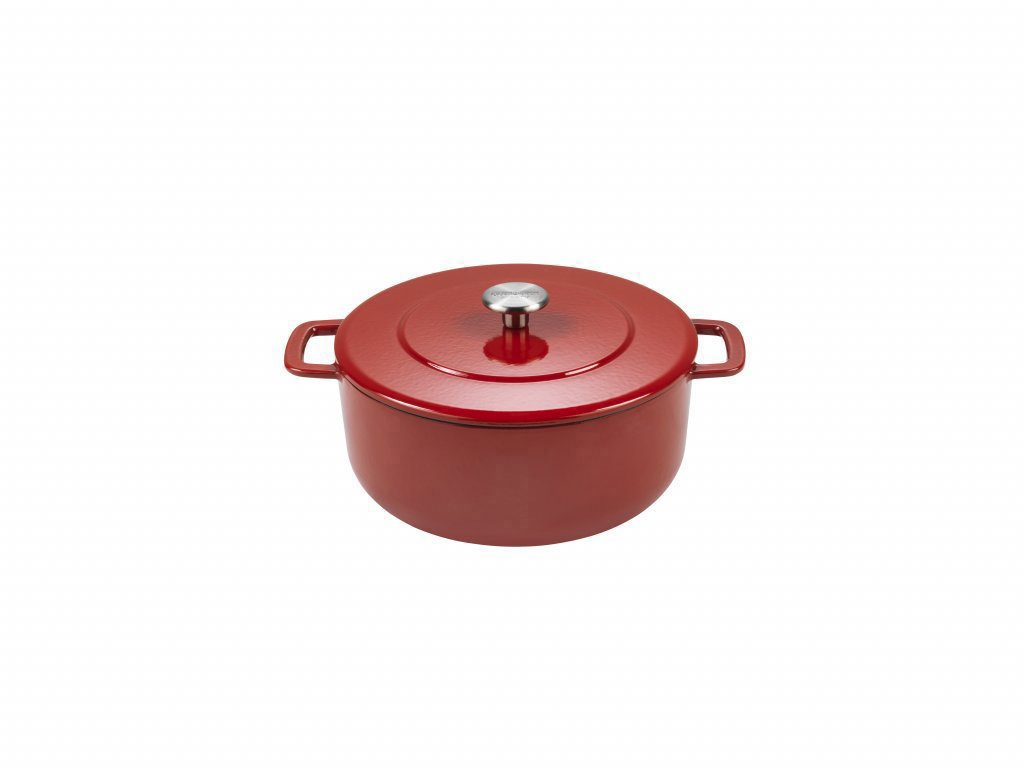 Combekk Litina holandská trouba 24 cm červená/red (190124RD)