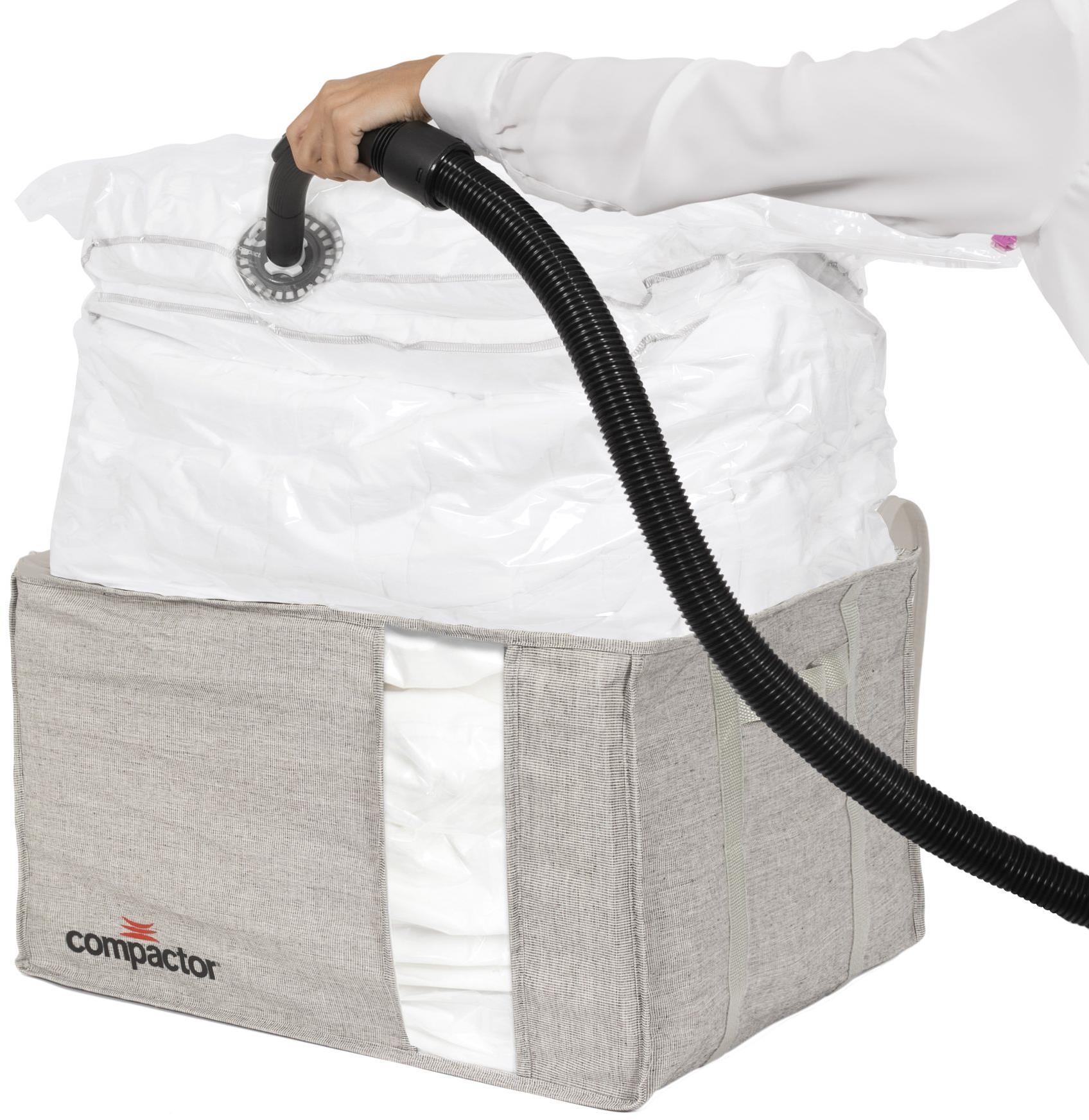 Compactor OXFORD vakuový úložný box XL, 56 × 42 × 33 cm, pevné pouzdro, polyester-bavlna