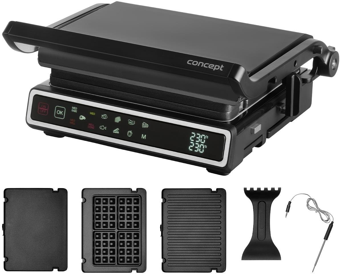 Concept - Kontaktní gril 3v1, 2000 W, teplotní sonda ge3550