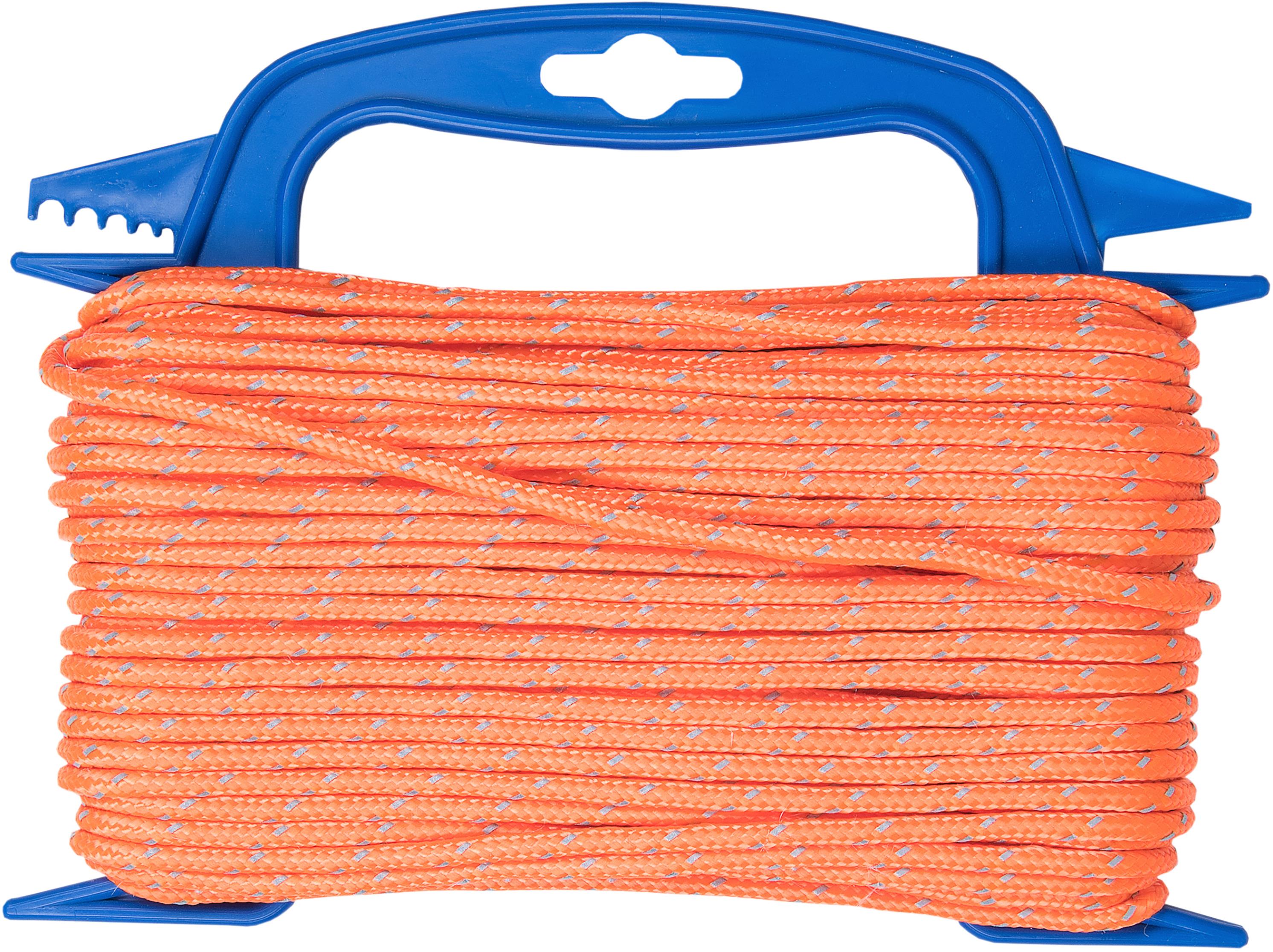 CONNEX PP Lano pletené 16pramenné, 4 mm × 20 m, reflexní oranžová, navíječ DY2701854