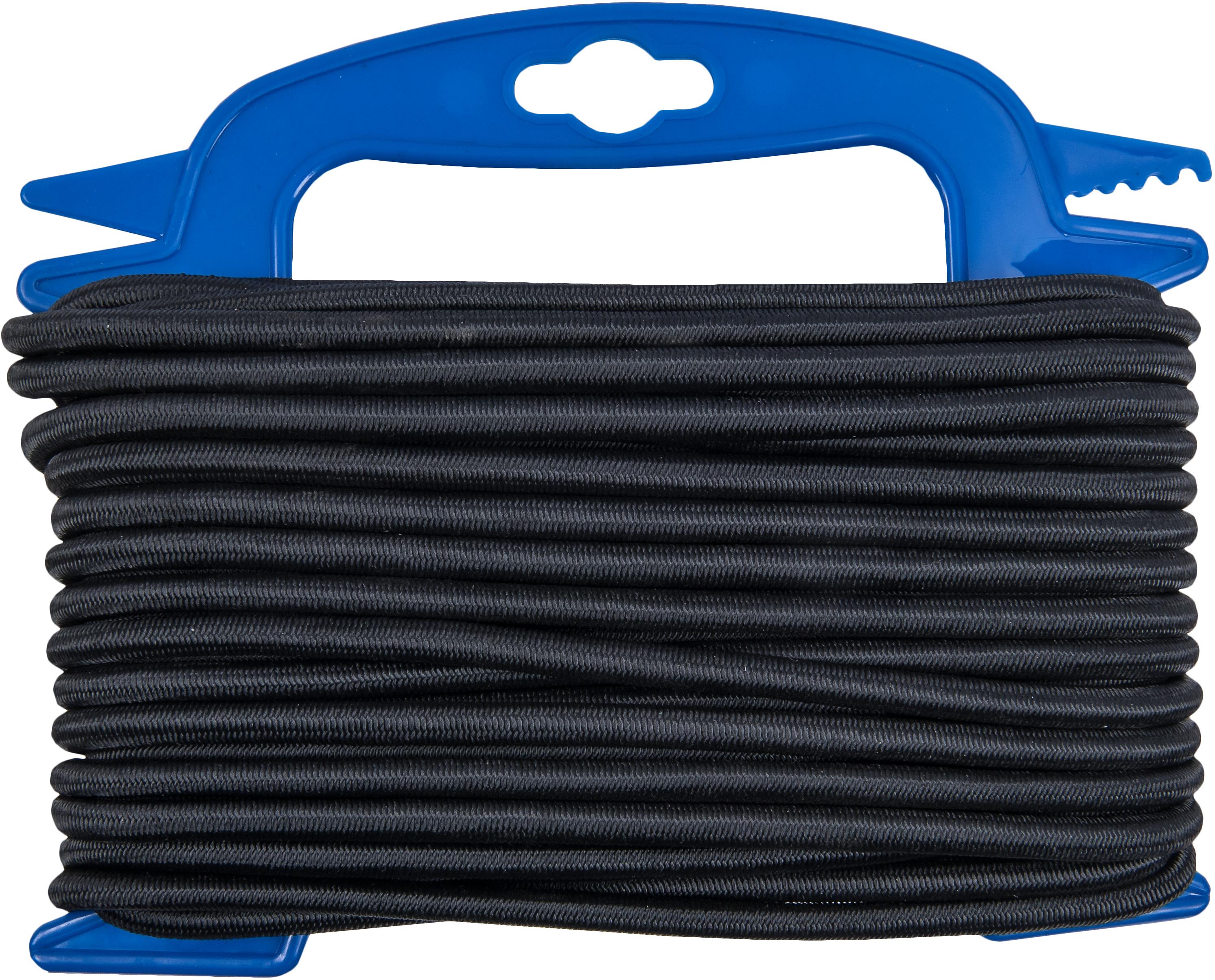 CONNEX PP Lano gumové 6 mm × 15 m, černá, navíječ DY2701857