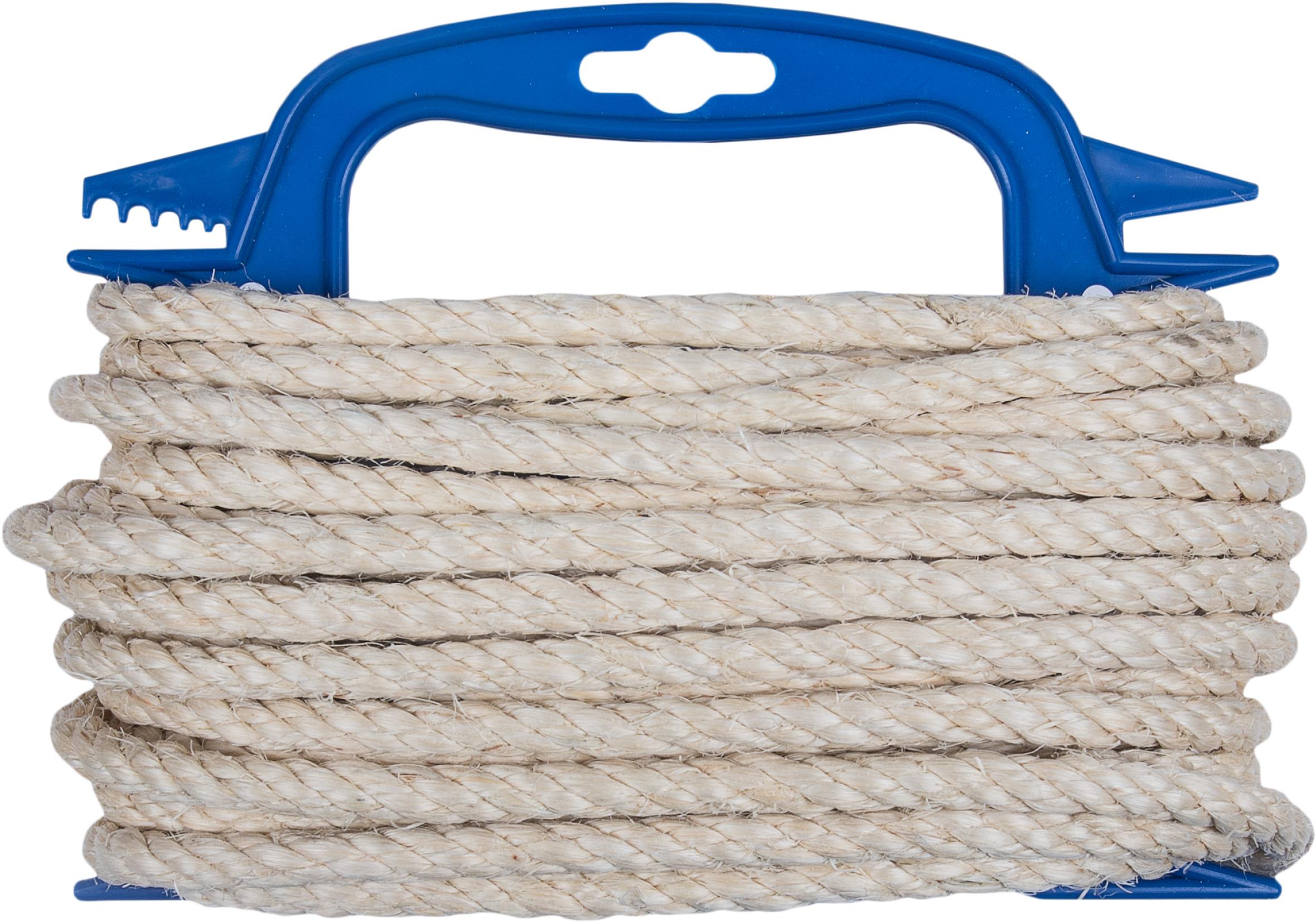 CONNEX Lano sisalové stáčené 8 mm × 10 m, přírodní barva, navíječ DY2701791