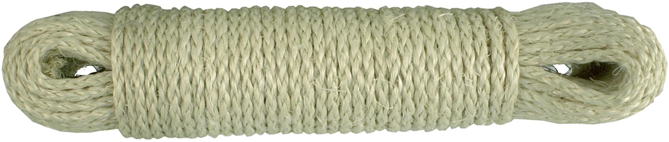 CONNEX Lano sisalové víceúčelové stáčené lano 4 mm × 20 m, přírodní barva B34020