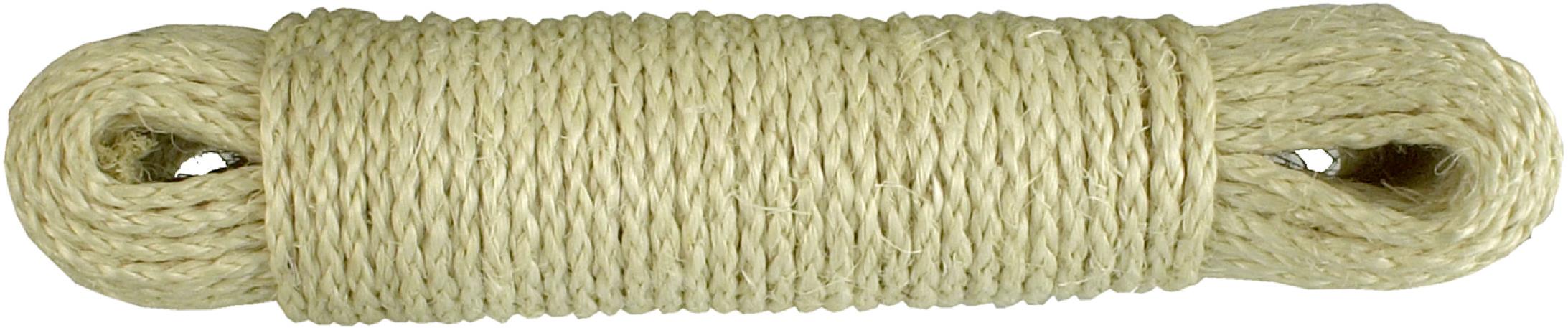 CONNEX Lano sisalové stáčené lano, 5 mm × 30 m, přírodní barva DY2701561