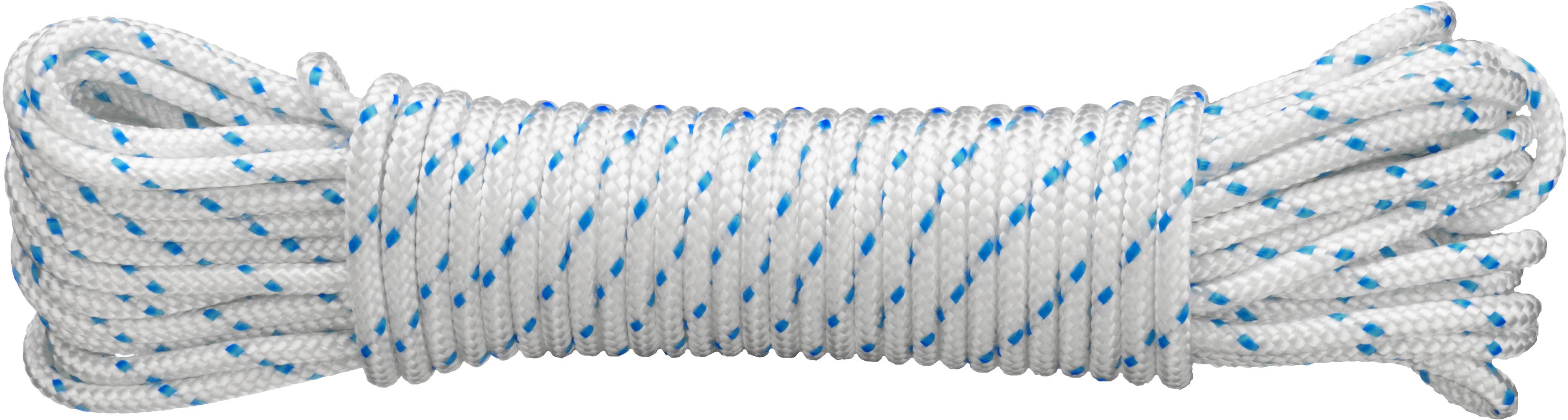 CONNEX PES Lanopletené 16pramenné, 8 mm × 10 m, bílá/modrá DY2702882