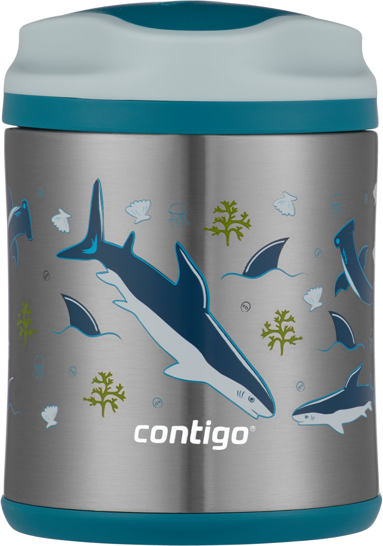 Contigo Kids Food Jar závitová termoska 300 ml žraloci