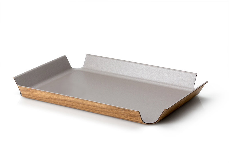 Continenta Protiskluzový servírovací podnos 54,5 cm, světle šedý