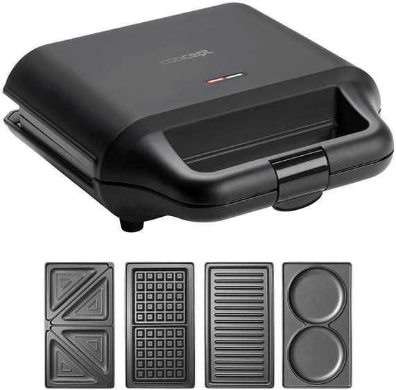 Concept - Toustovač 4v1, 700 W, černá sv3055