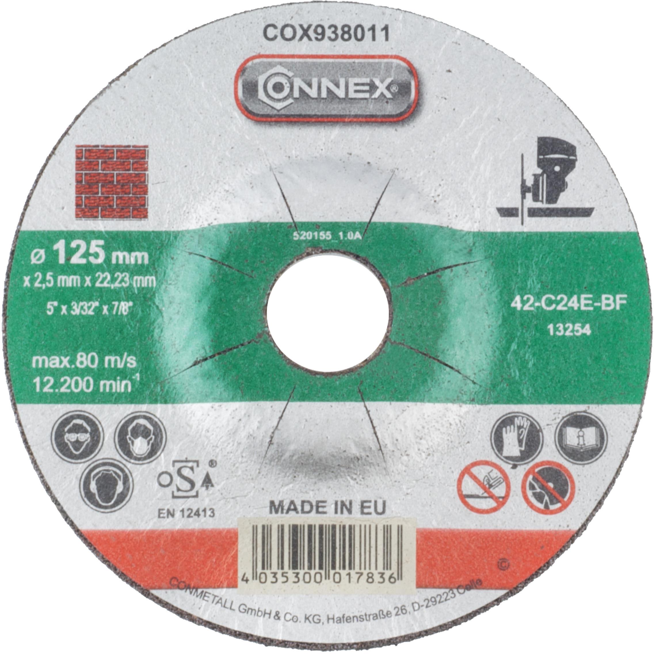CONNEX Řezný kotouč kámen 125 mm, tloušťka 2,5 mm