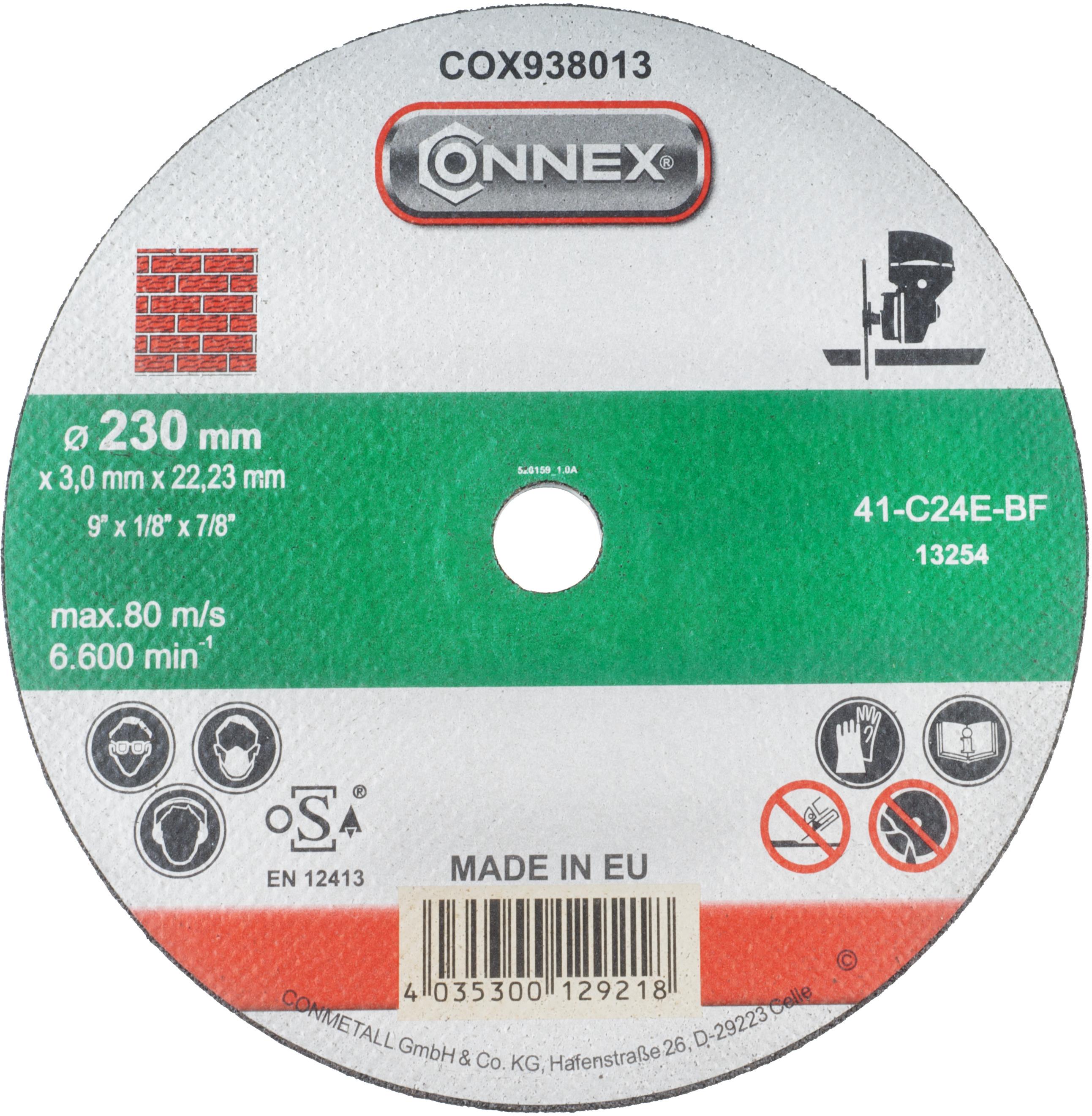 CONNEX Řezný kotouč kámen 230 mm, tloušťka 3 mm