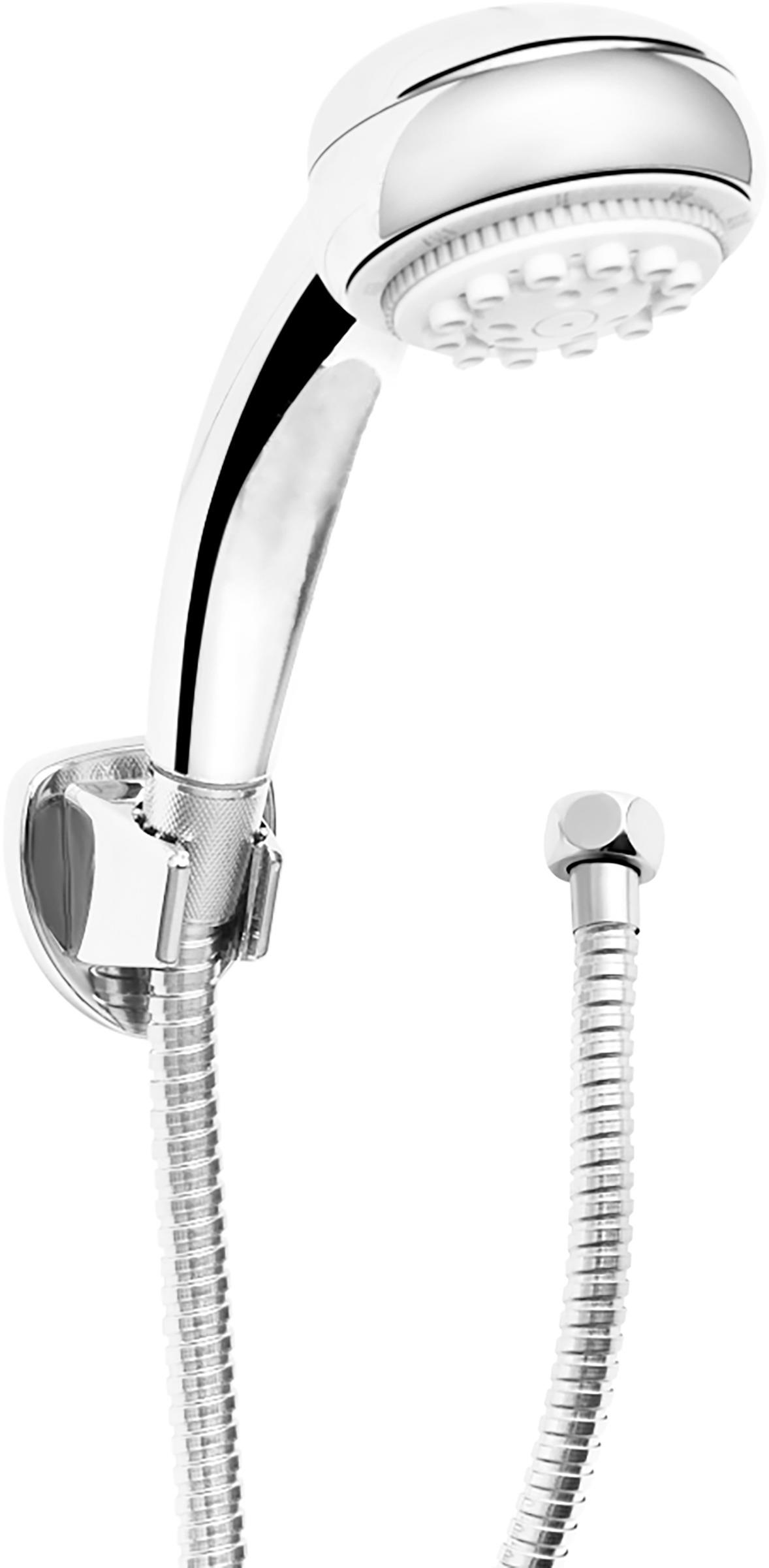 CORNAT Carballo sprchový set, 8 trysek, hadice kovová 150 cm, chrom