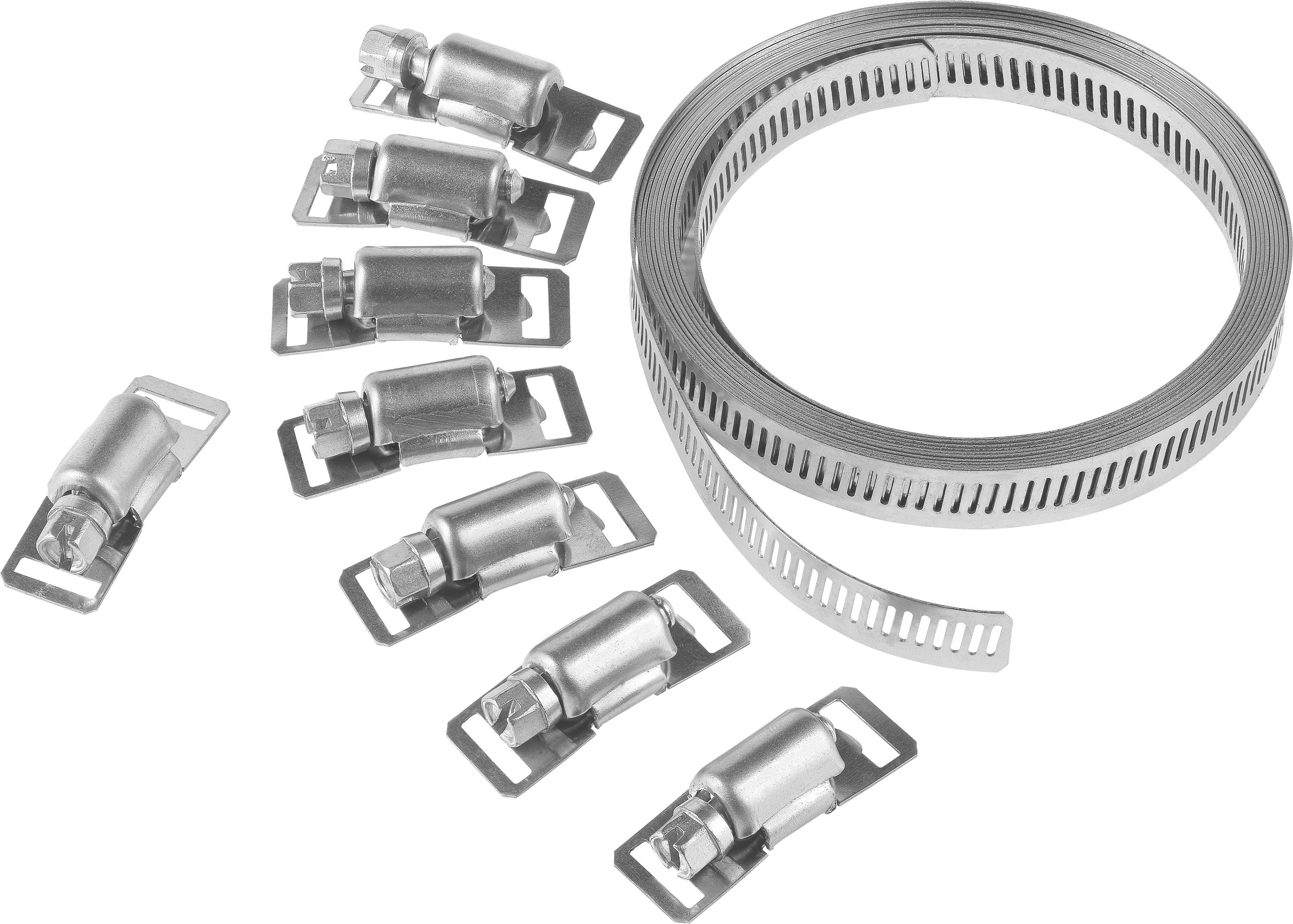 WERKZEYT Univerzální hadicová svorka, 12,7 mm × 3 m, 8 svorek