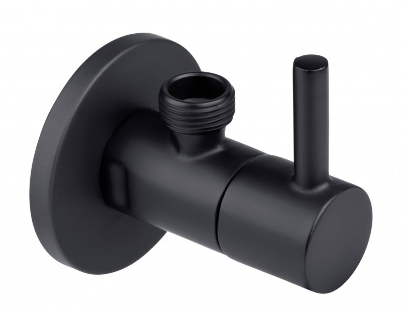 CORNAT Rohový ventil designový 1/2", černý