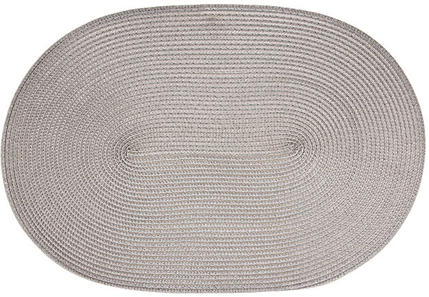 Continenta Prostírání oválné 45 × 31 cm šedé