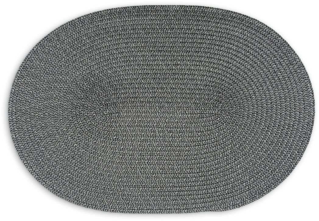 Continenta Prostírání oválné 45 × 31 cm tmavě šedé