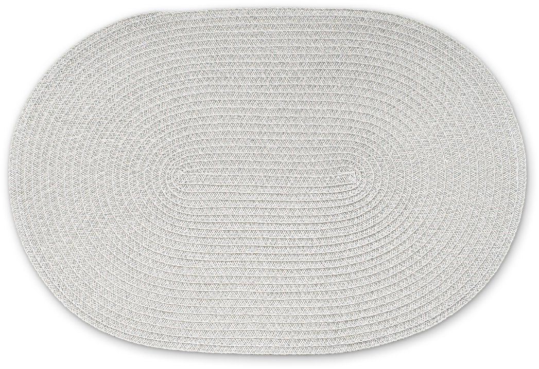 Continenta Prostírání oválné 45 × 31 cm světle šedé