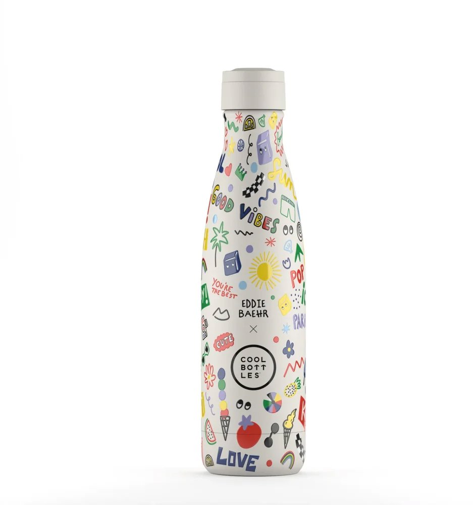 Cool Bottles Nerezová termolahev Good Vibes třívrstvá 500 ml