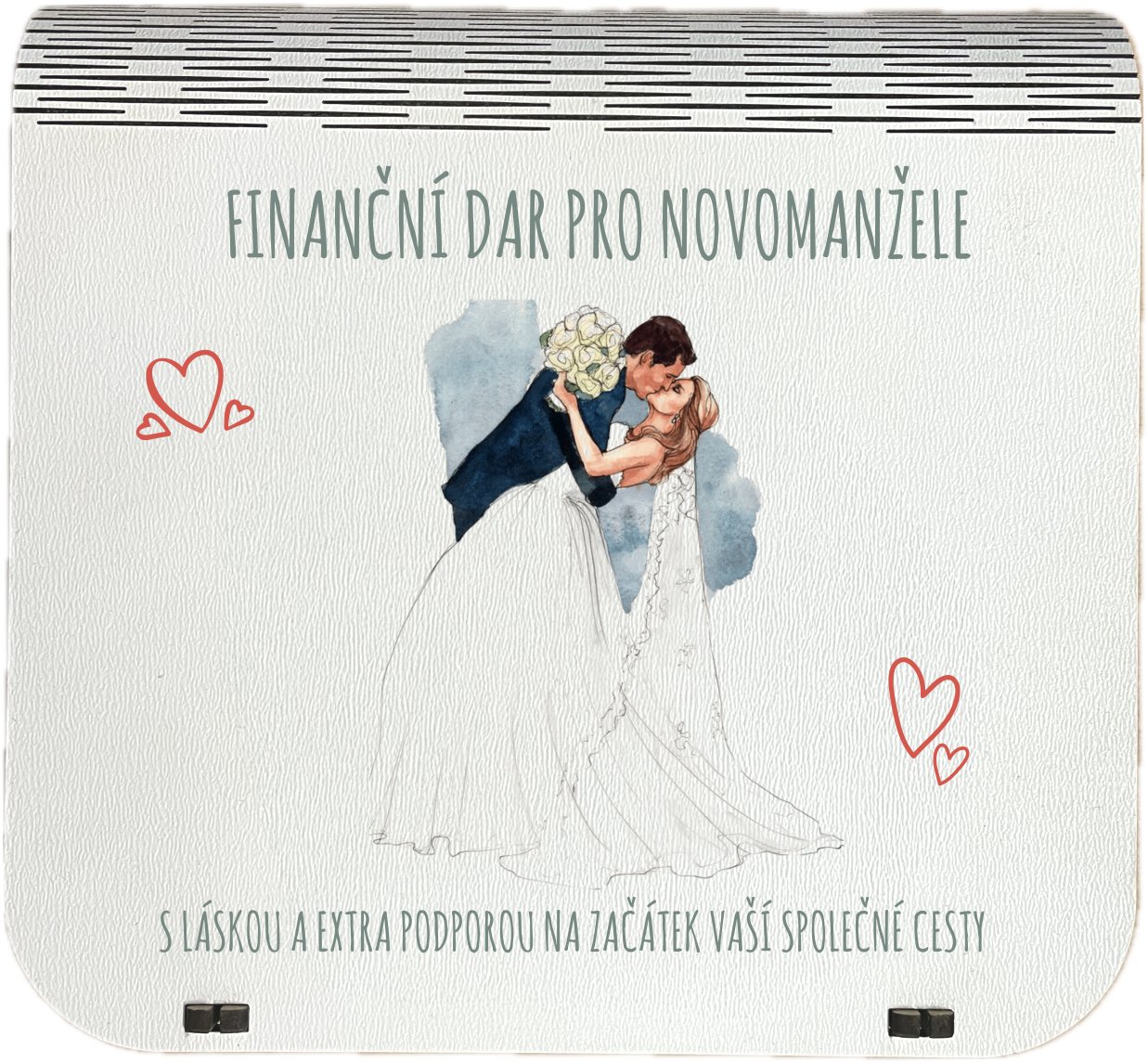 Coolkousky Originální dárková krabička na bankovky v injekcích - "Finanční dar pro novomanžele"