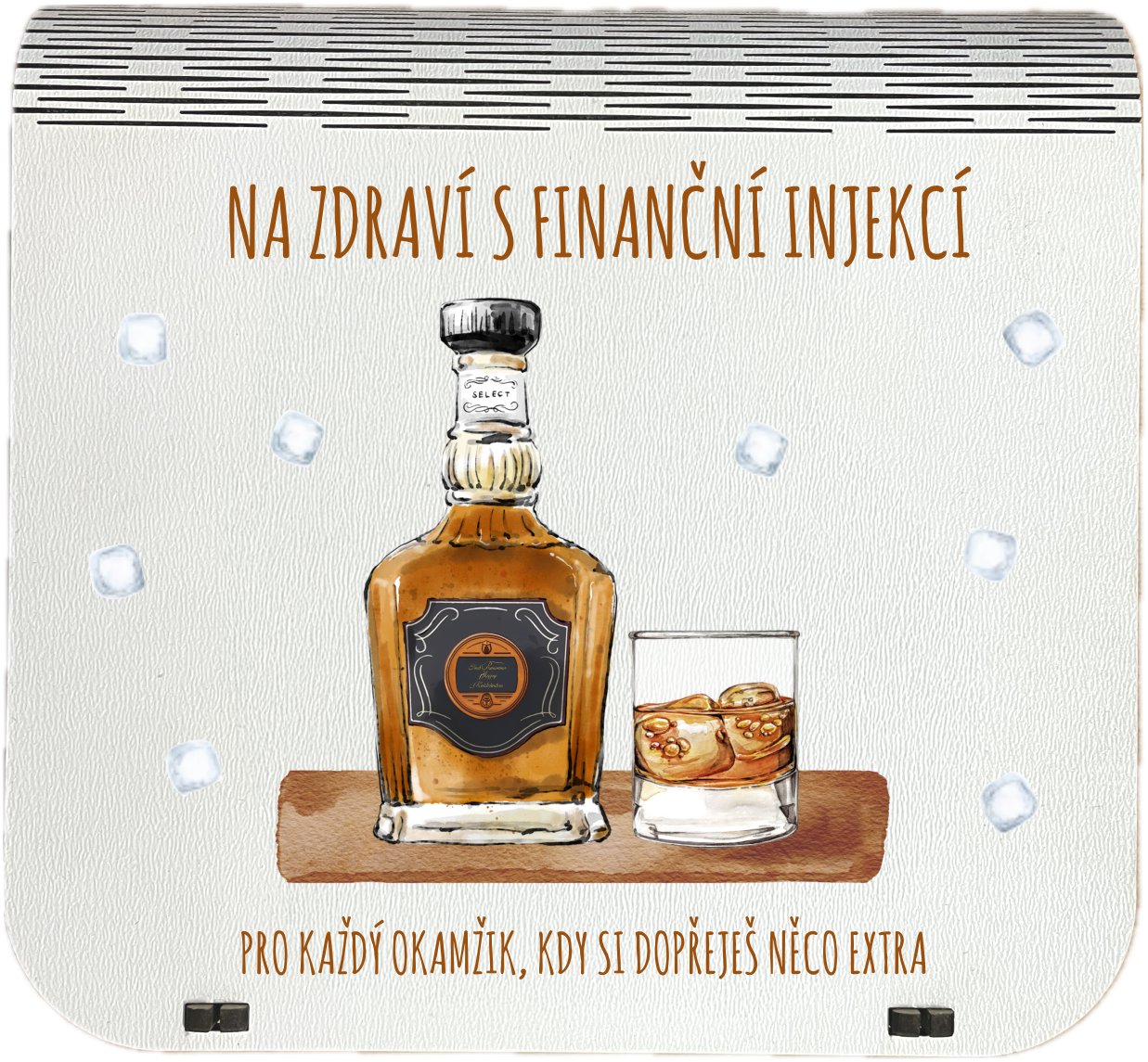 Coolkousky Originální dárková krabička na bankovky v injekcích - "Na zdraví s finanční injekcí"