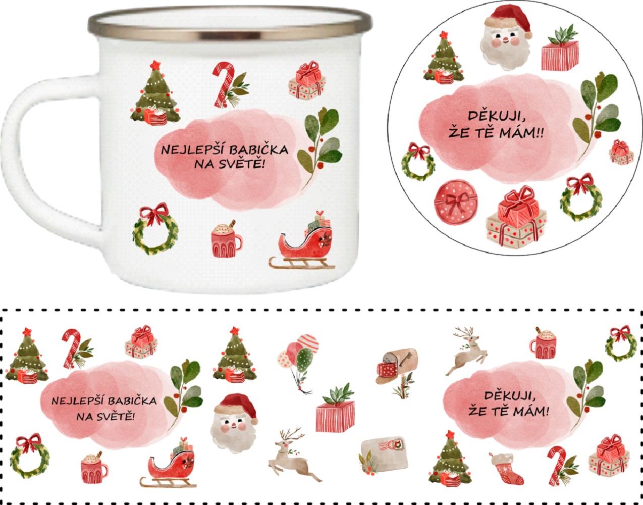 Coolkousky Set plecháček s podtáckem babička