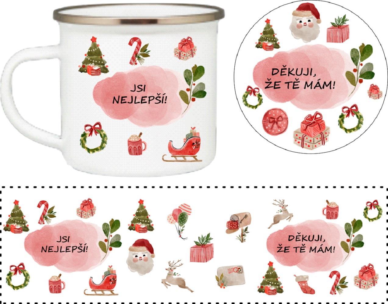 Coolkousky Set plecháček s podtáckem Jsi nejlepší