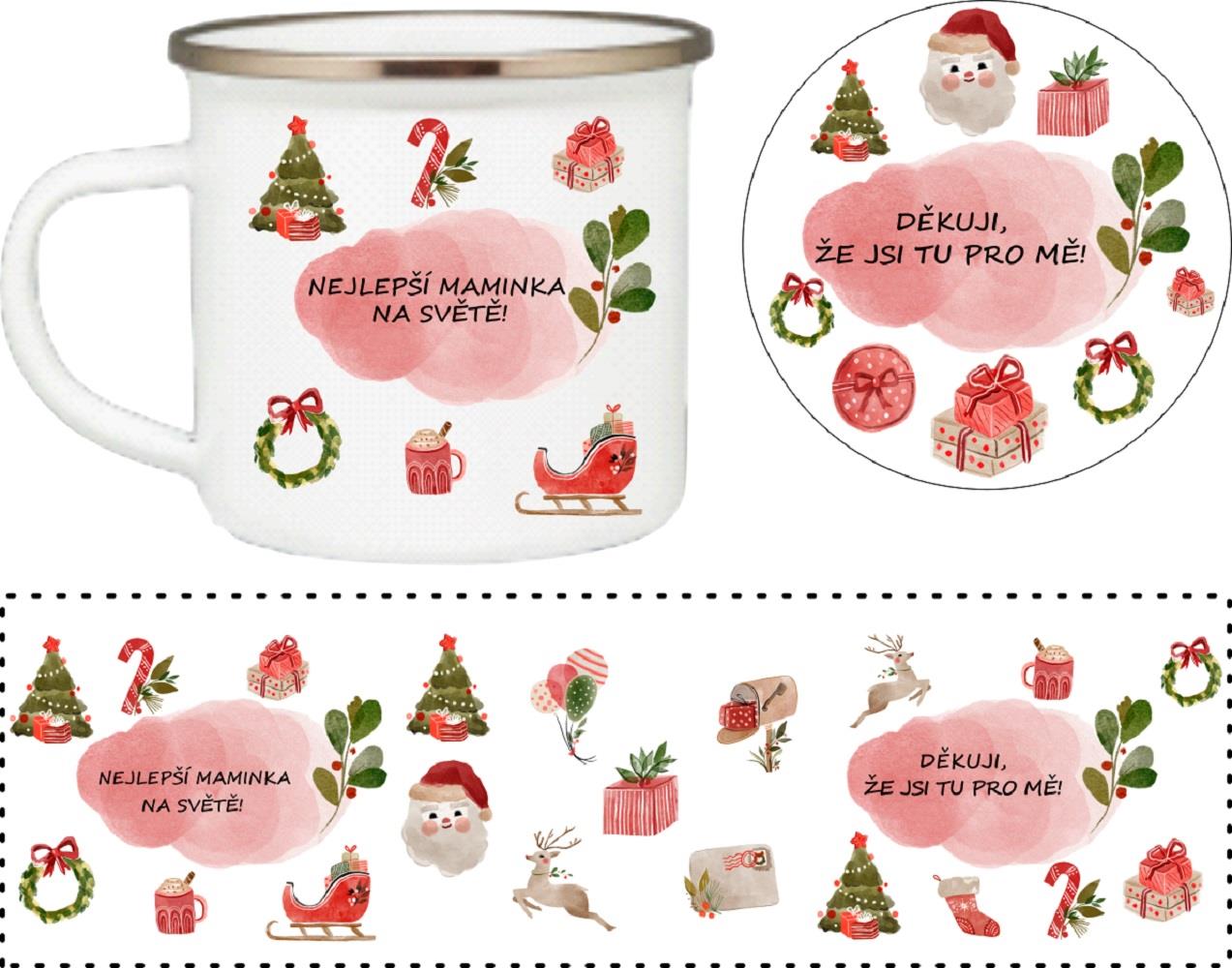 Coolkousky Set plecháček s podtáckem Maminka