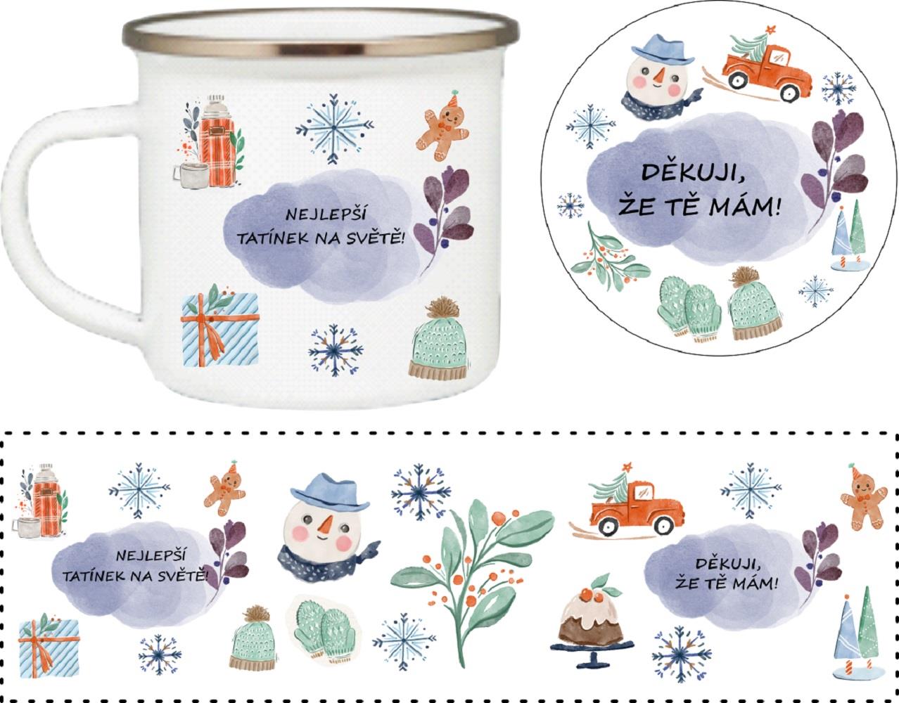 Coolkousky Set plecháček s podtáckem tatínek