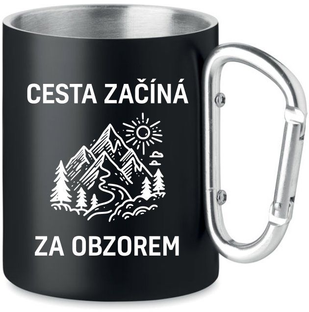 Coolkousky Plechový hrnek s karabinou - za obzorem