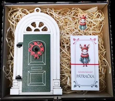 Coolkousky adventní kalendář, pátračka pro děti - zelené dveře
