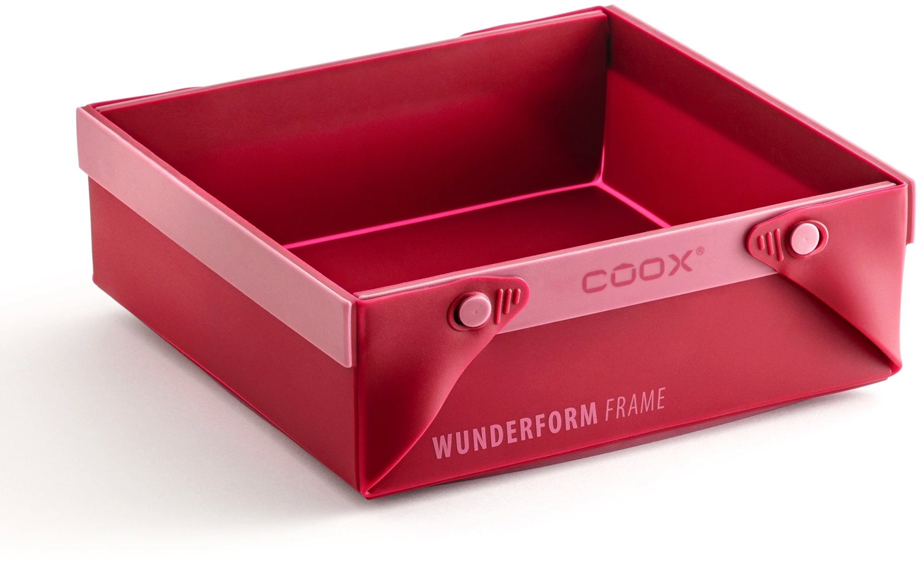 COOX Rozkládací silikonová forma Wunderform Frame SQ, červená