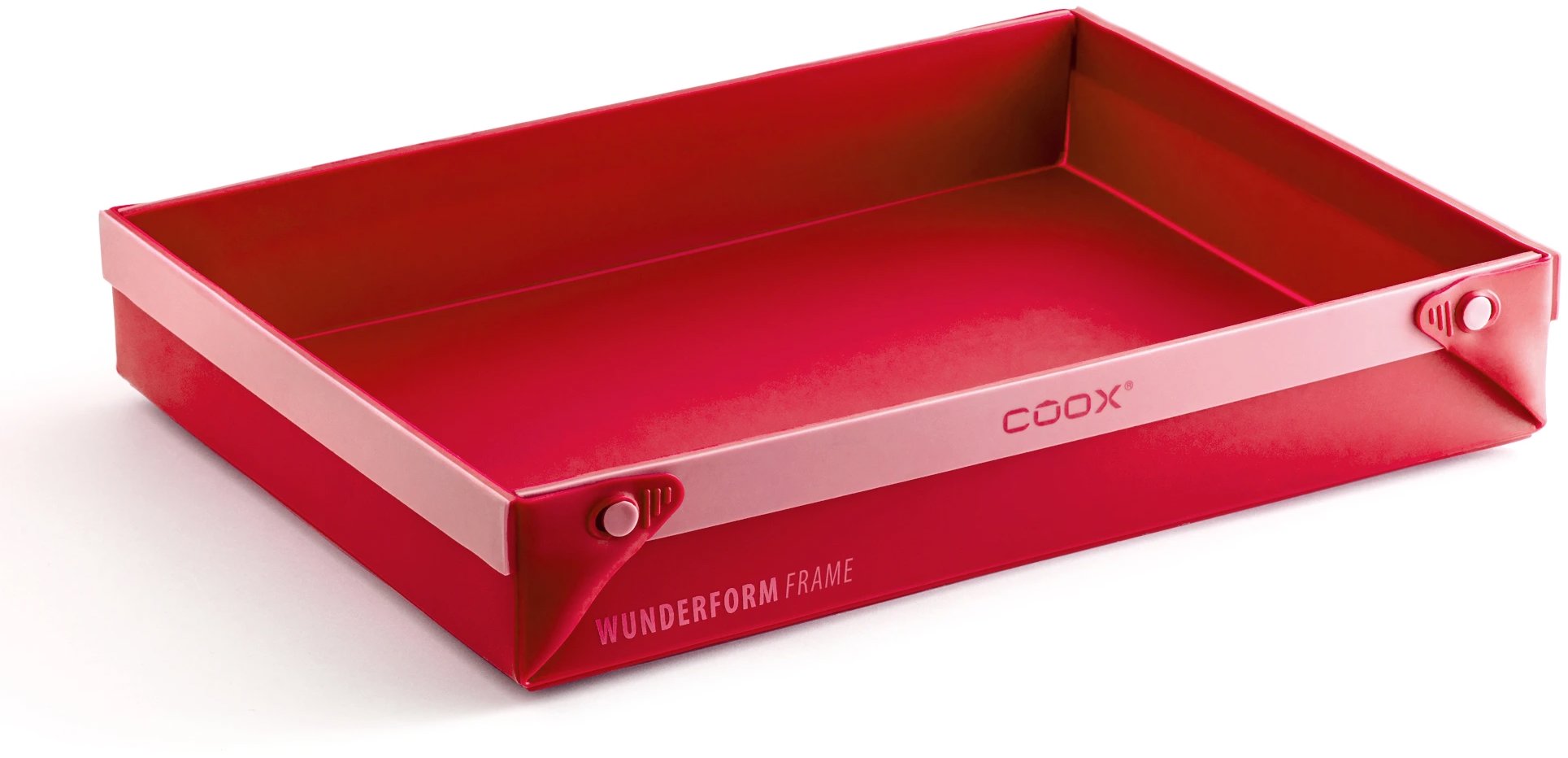 COOX Rozkládací silikonová forma Wunderform Frame LQ, červená