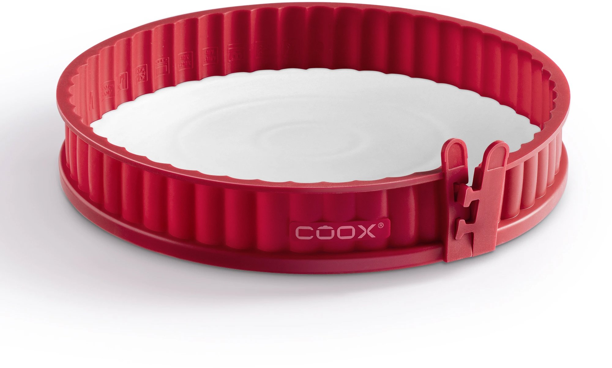 COOX Forma Quiche Mini s porcelánovou základnou průměr 26 cm, červená
