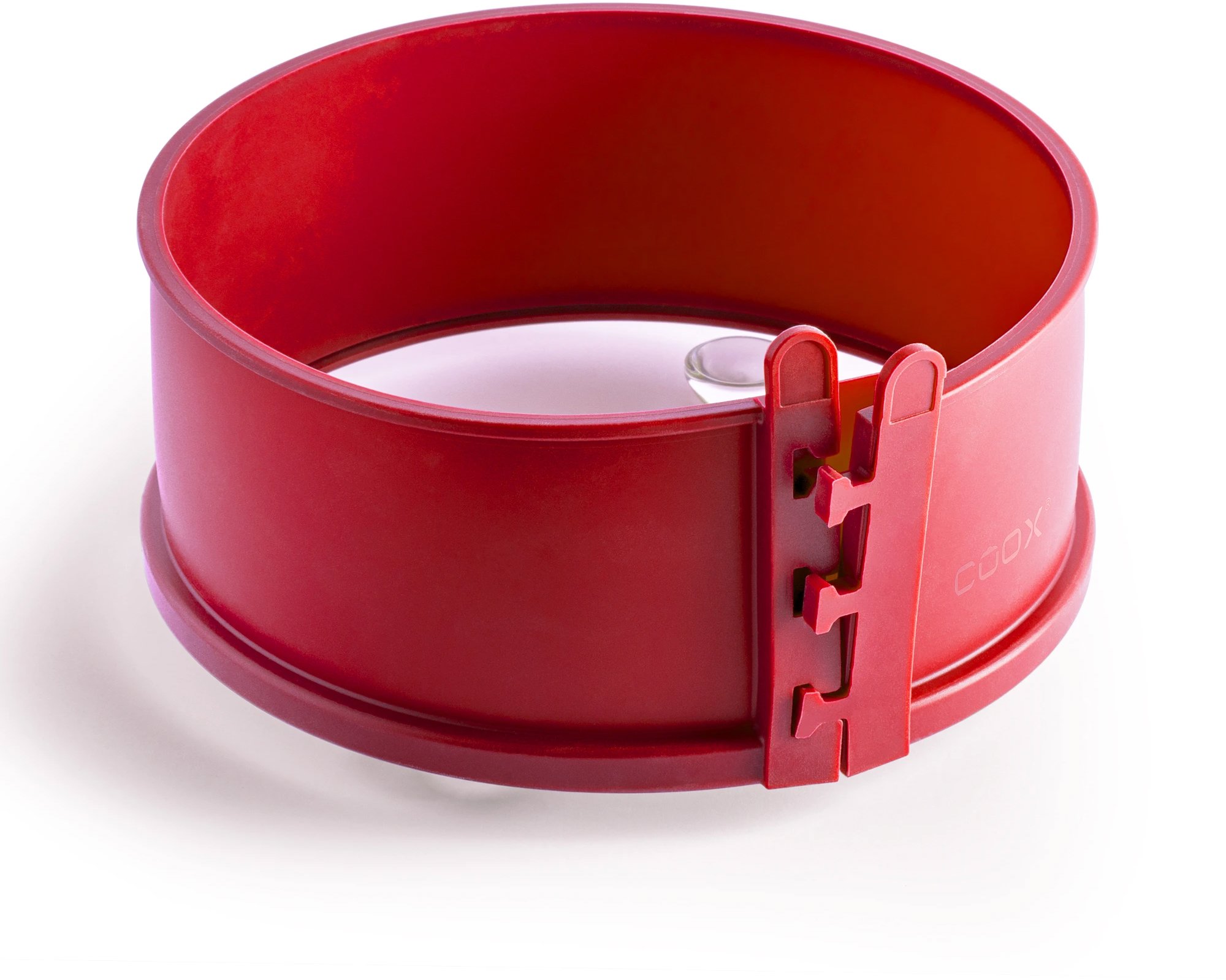 COOX Forma Spring průměr 18 cm se skleněnou základnou a nožičkami, červená